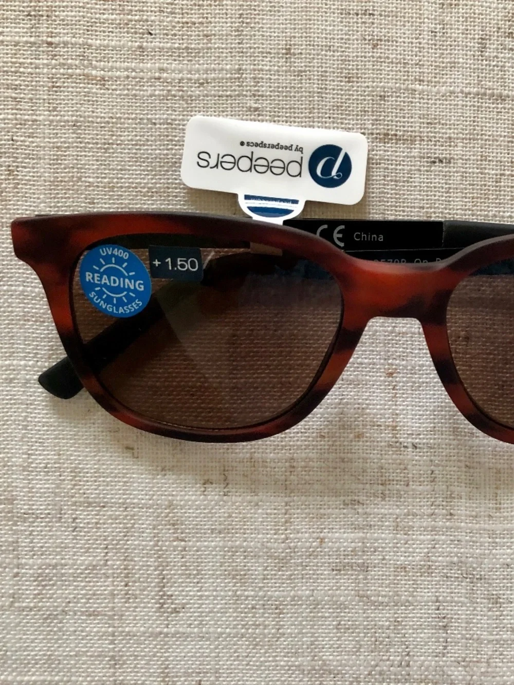 New Peepers Tortoise Unisex On Par Sunglass Readers +1.50